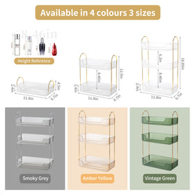 Akinbas top-tier tray displaying cosmetics and fragrances securely.