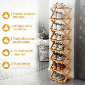 Akloya eco-friendly bamboo rack with smooth finish and easy cleaning.