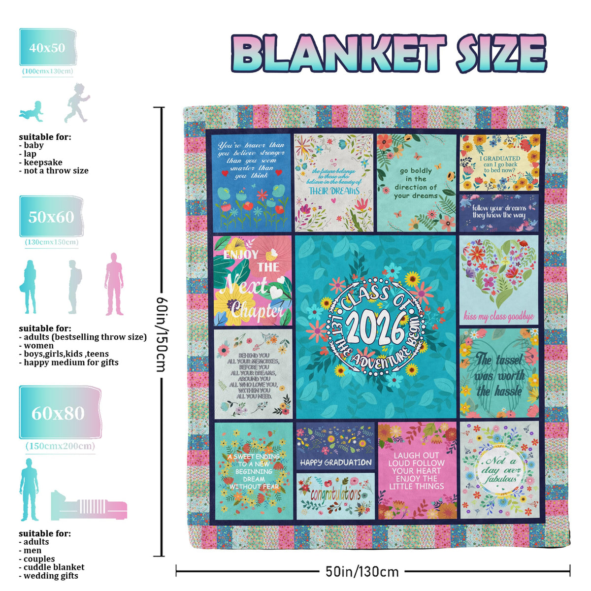 Akoigun graduation blanket used as party backdrop for Class of 2026