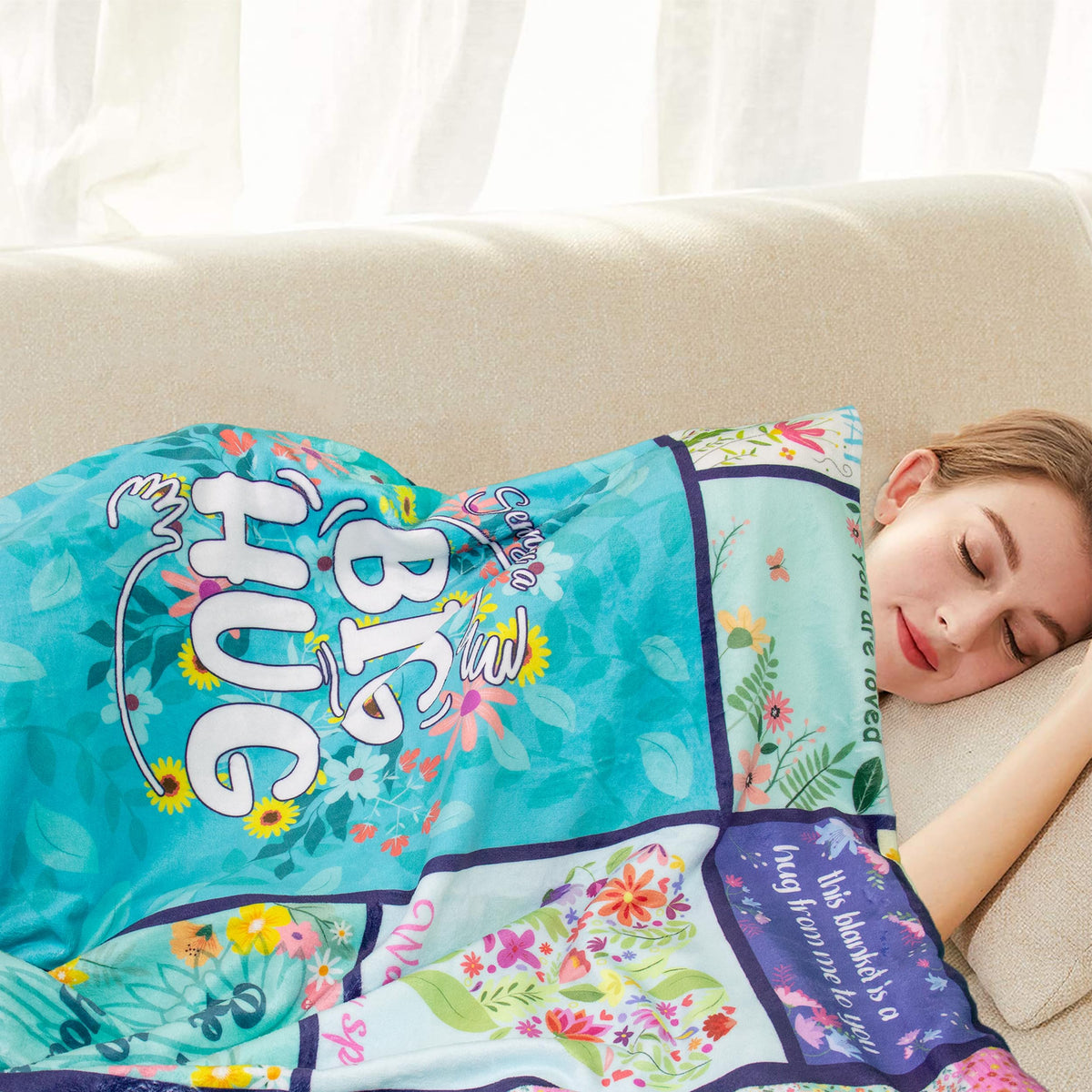 Akoigun soft plush flannel blanket 60x50 inches for cozy evenings.