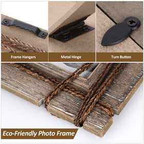 AKRILANE rustic frame designed for tabletop or wall mounting.