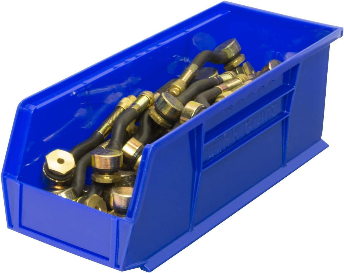 Akro-Mils AkroBins rust-proof plastic resists wear indoors or outdoors.
