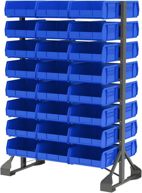 Akro-Mils AkroBins heavy-duty plastic resists rust and wear.