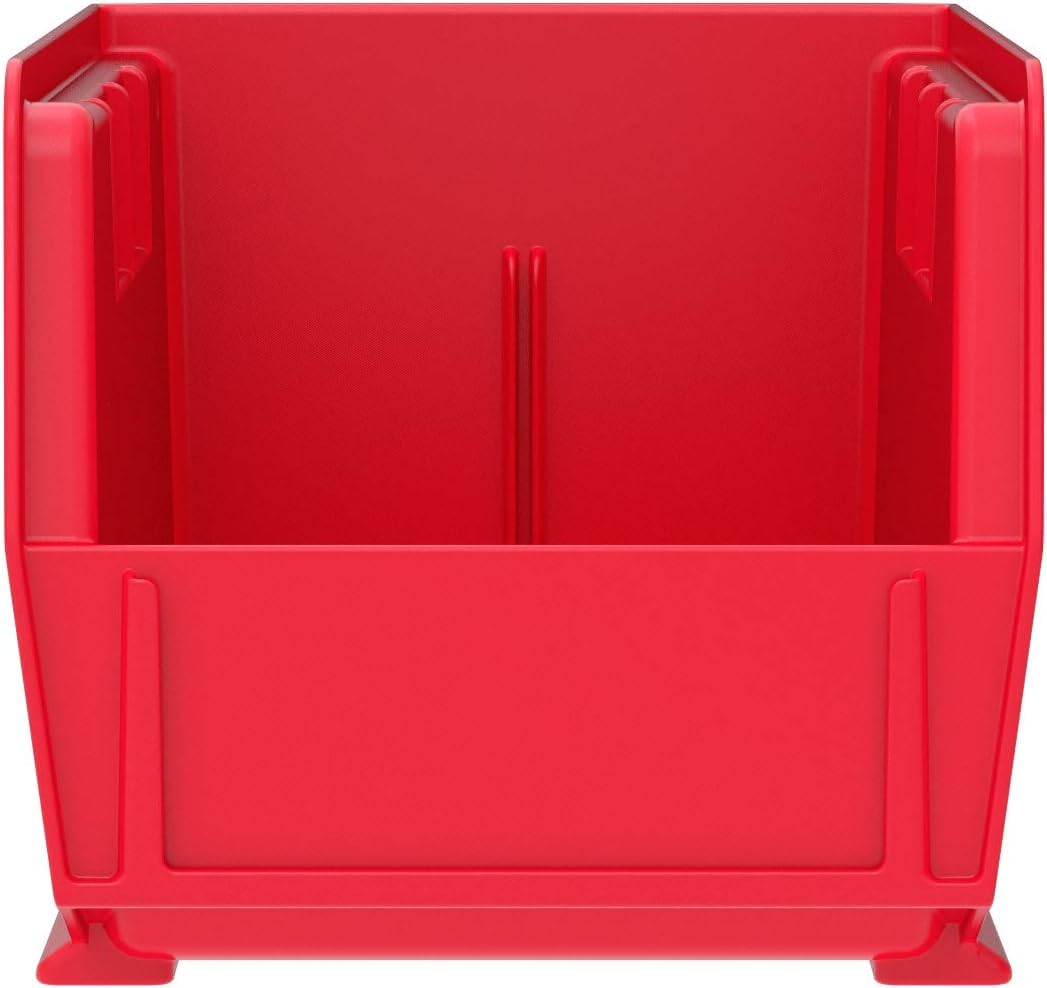 Akro-Mils AkroBins stack-friendly design saves space in crowded work areas.