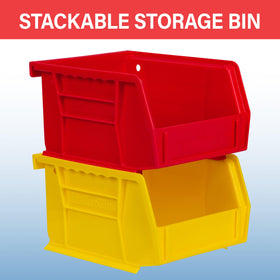 Akro-Mils AkroBins durable plastic construction resists rust and moisture.