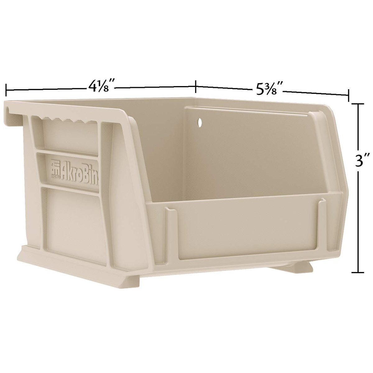 Akro-Mils AkroBins reinforced side ribs add strength for daily use.
