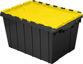Akro-Mils KeepBox 12-gallon container with lid attached for secure storage