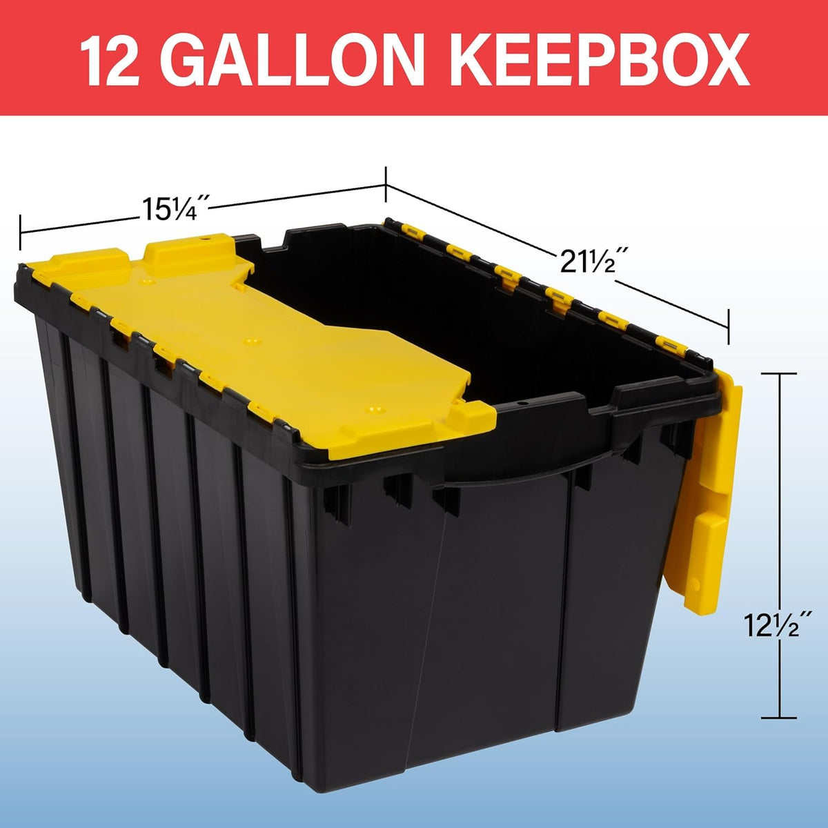 Akro-Mils KeepBox textured bottom provides a non-slip grip during handling