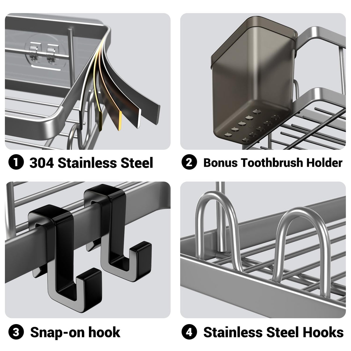 AKTECKE 90-degree corner fit saves shower space