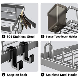 AKTECKE 90-degree corner fit saves shower space