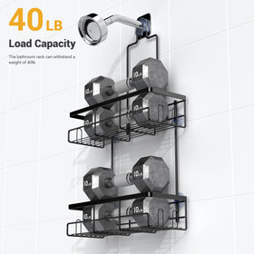 AKTECKE shower caddy rustproof design for wet environments and long-lasting use.