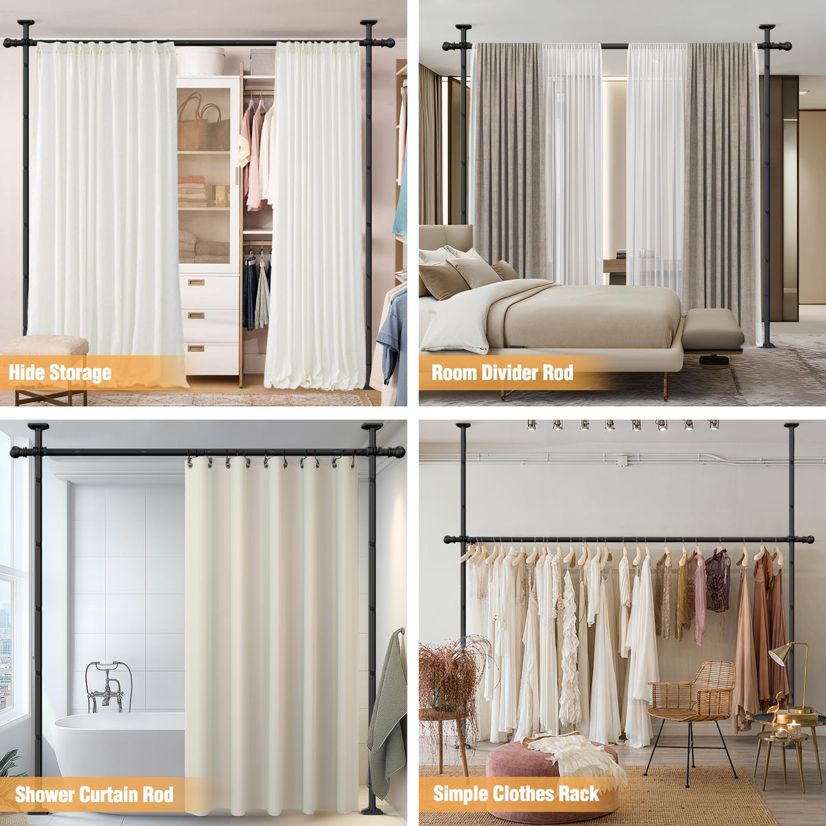 AKTOP damage-free installation ideal for rentals, dorms, and temporary spaces