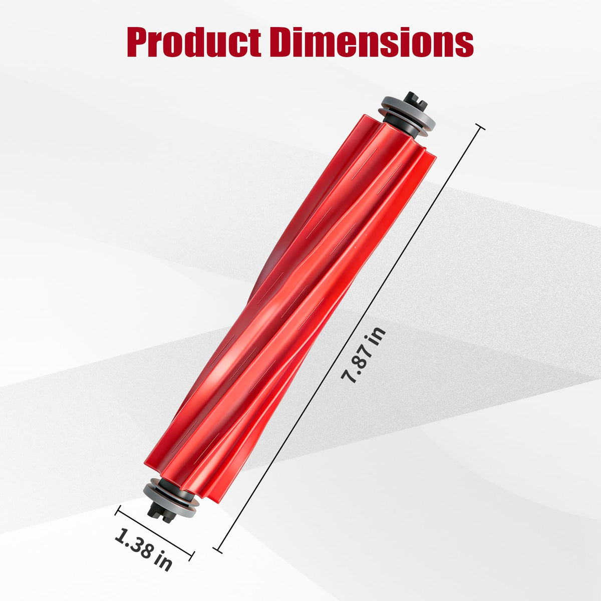 AKUSCON main roller brush for Q Revo improves hair resistance and maintenance.