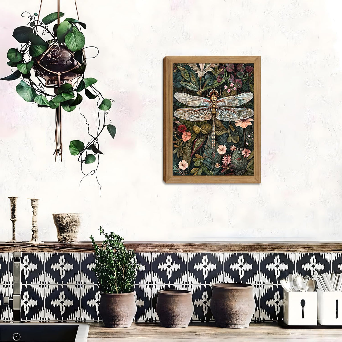 Pairs with neutrals and warm woods for cohesive styling.