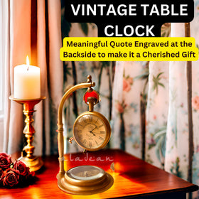 ALADEAN quartz movement brass clock provides accurate timekeeping.