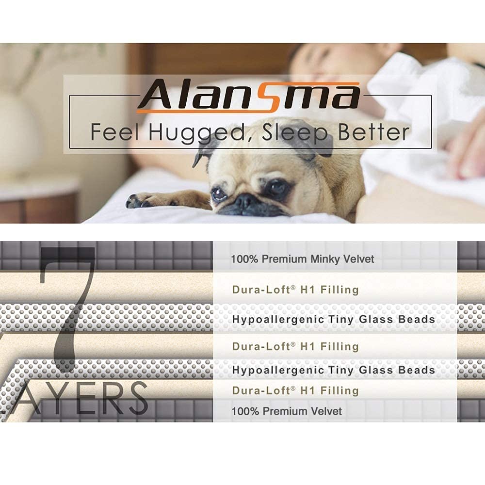 ALANSMA easy-care velvet blanket for daily use and simple cleaning.