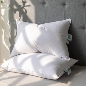 Alanzimo goose down pillow queen 20x28 offers plush support for side sleepers.
