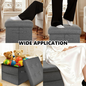 ALASDO compact size 17x13x13 inches supports sturdy seating when needed.