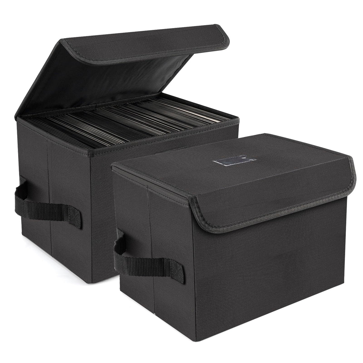alavisxf xx 7-inch vinyl storage box lid protecting records from dust