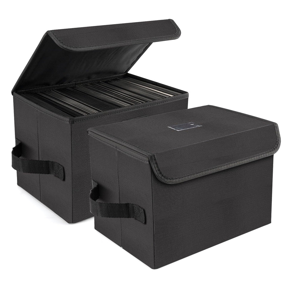 alavisxf xx 7-inch vinyl storage box lid protecting records from dust