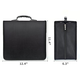 Alavisxf xx CD Case durable nylon construction supports long-term media protection.