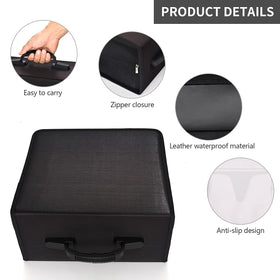 Alavisxf xx CD Case zipper-closure demonstrates secure storage for travel or home use.