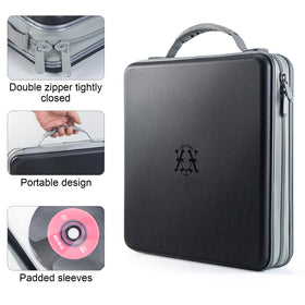 alavisxf xx CD Case zipper closure keeping contents secure during transport