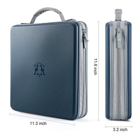 Alavisxf xx durable plastic CD/DVD case protects discs during transport.
