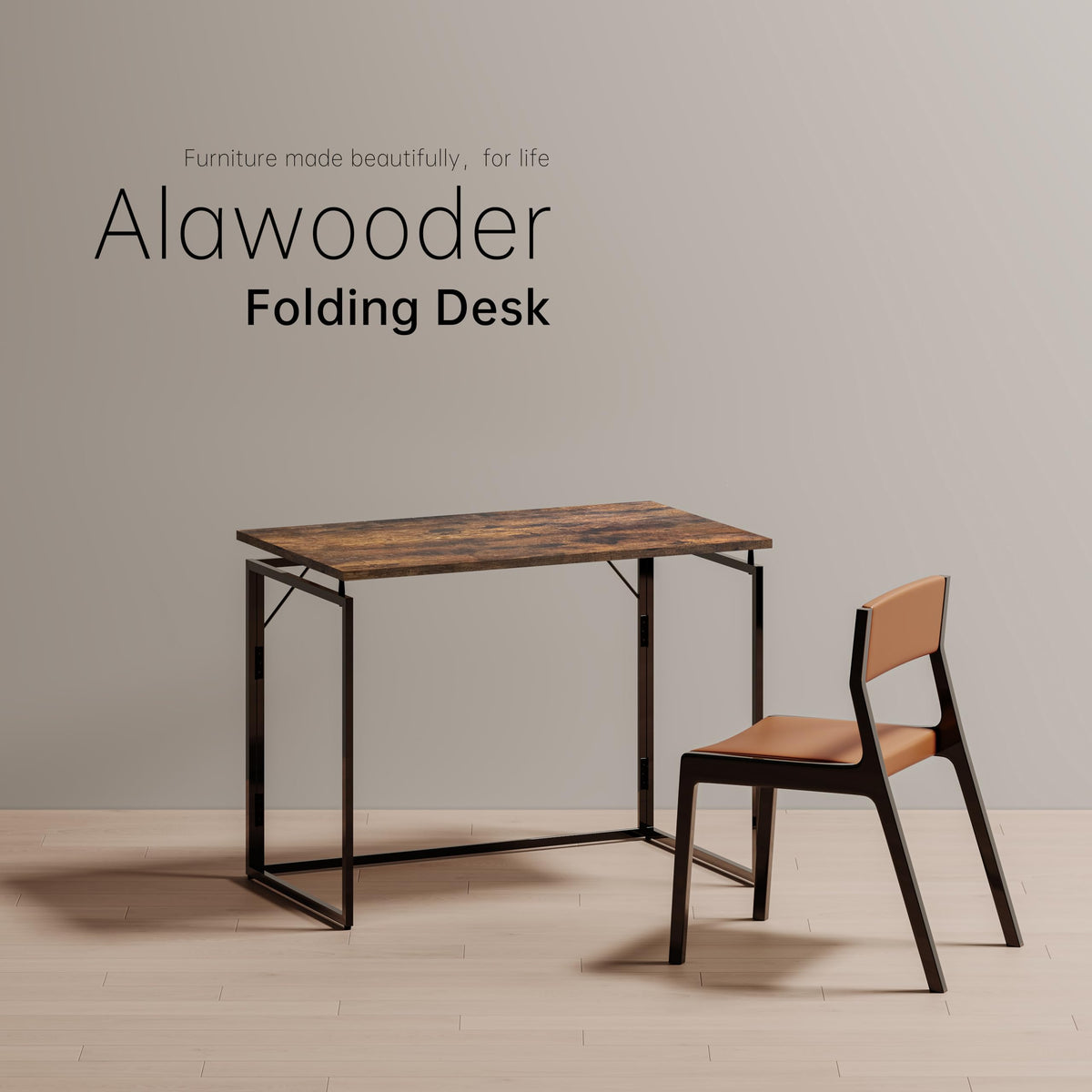 Alawooder desk used as compact dining or study area