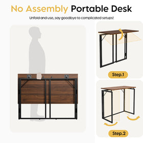 Alawooder desk used as dining table for one in small spaces