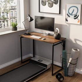 Alawooder folding desk folded flat for storage behind a door