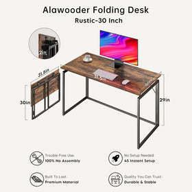 Alawooder desk splash-proof wood top easy cleaning