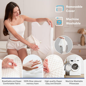 Alcedo Cervical Pillow in bedroom scene suggests versatile comfort