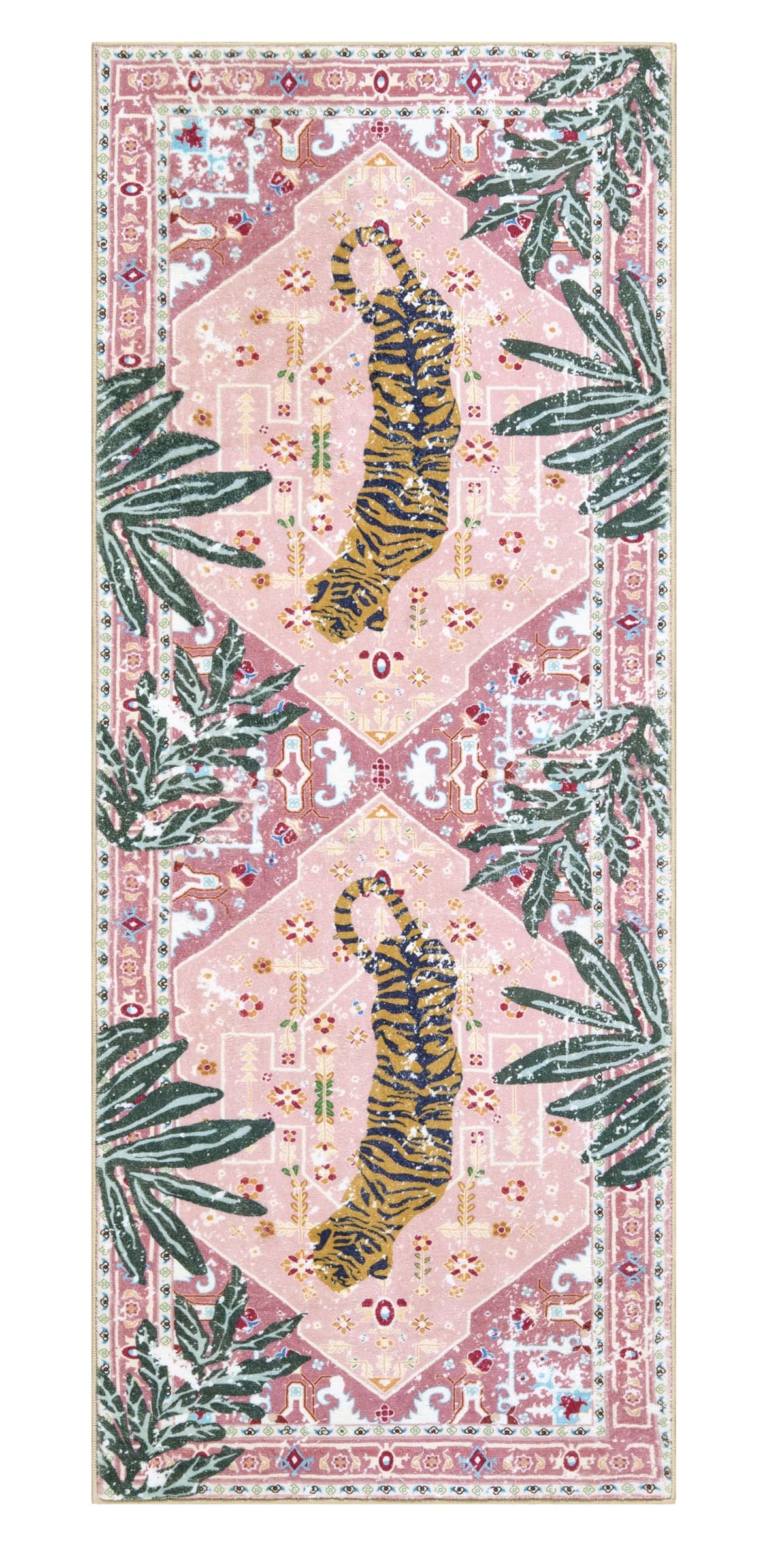 Aldopein bathroom rug offers absorbent, non-slip comfort in damp areas.