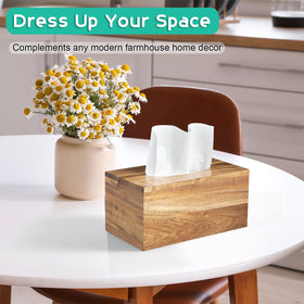 ALELION country-decor tissue box cover, adds warm rustic charm.