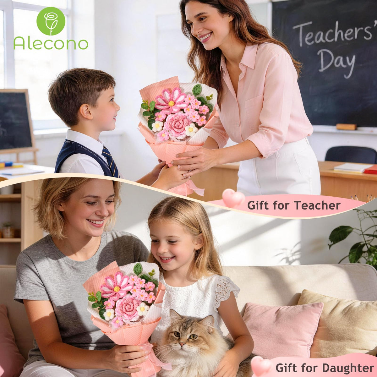 Alecono gift-ready bouquet with card for a thoughtful present