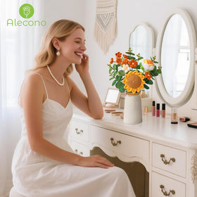 Alecono lightweight artisan bouquet stays pristine without water or maintenance