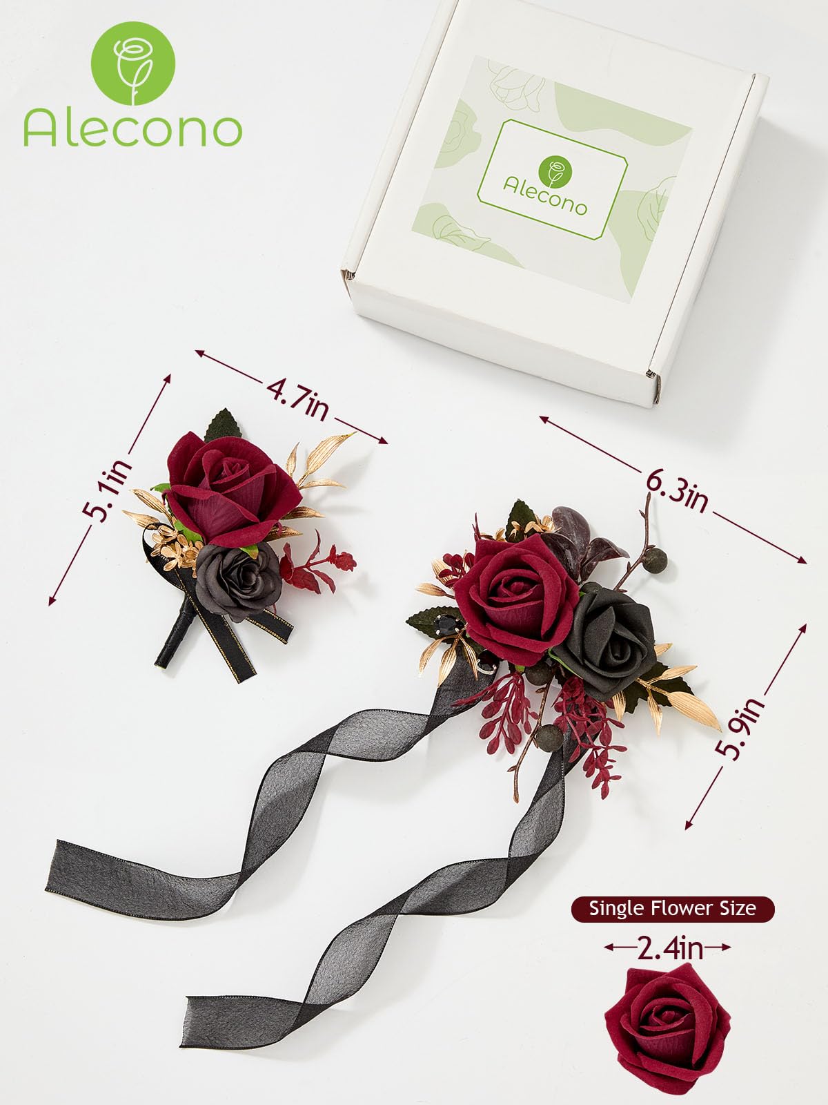 Reusable design by Alecono offers a sustainable floral accessory option.