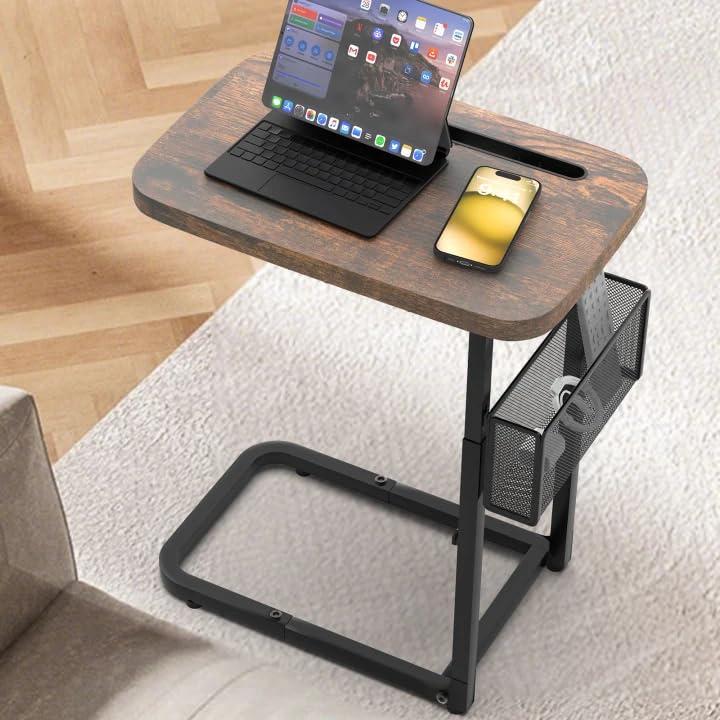 alentar fashion tv tray table with large top for laptops and snacks