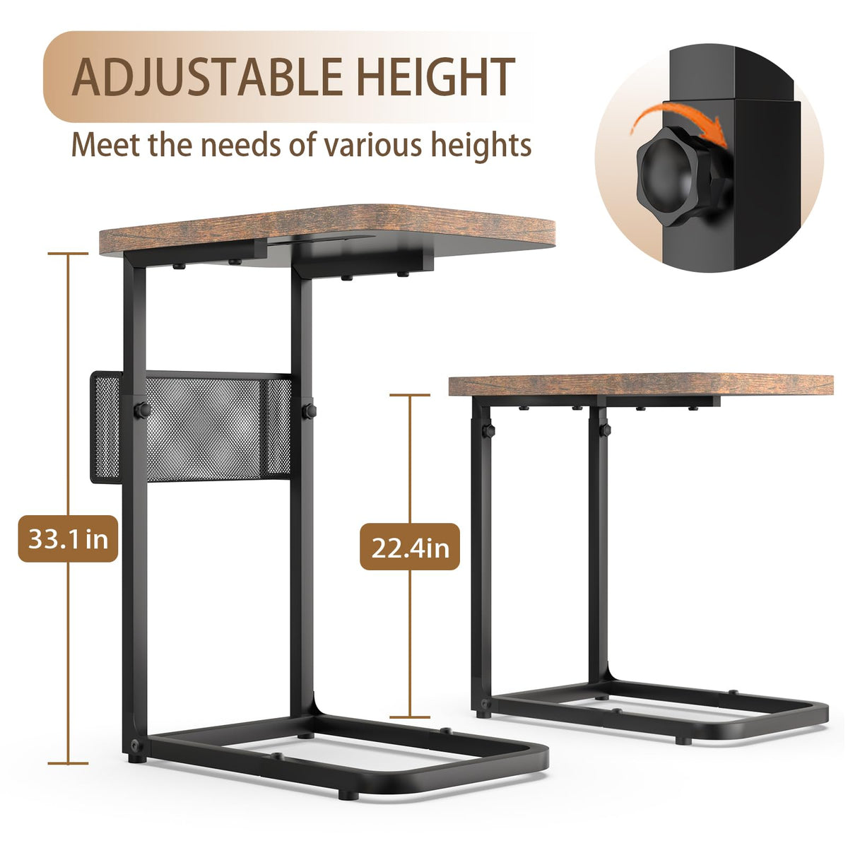 alentar sofa table with built-in storage baskets keeps remotes organized