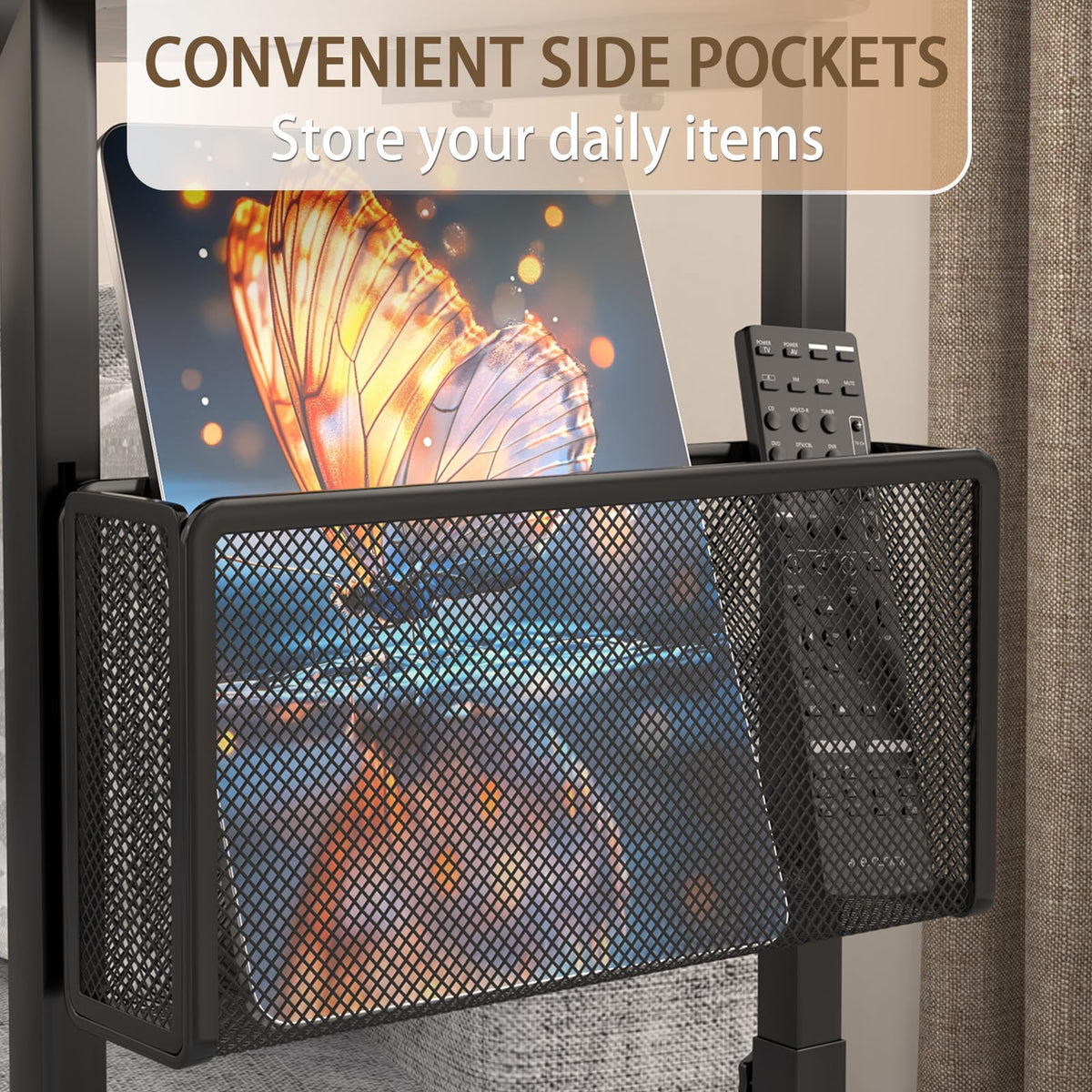 alentar tablet slot design holds tablets at comfortable viewing distance
