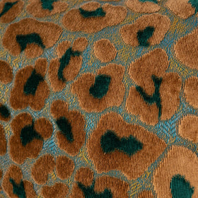 Alerfa green brown floral 20x20 on sofa showcasing texture and design
