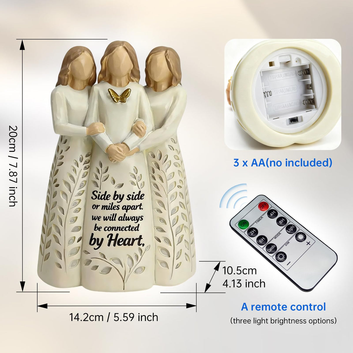 AlevaHive figurine remote-control light close-up for ambiance
