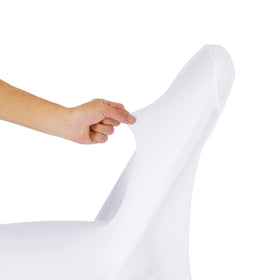 AlGaiety seat cover preserves chair aesthetics between uses with durable fabric.