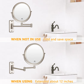 ALHAKIN nickel finish wall-mount adds retro style and durability.