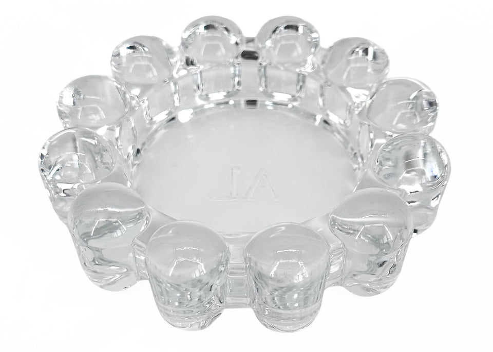 Alice Lane Original Bubble Candle Dish close-up showing the sculptural bubble design for elegant surfaces.