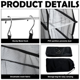 Aliceset transparent shelves highlight contents for quick item retrieval