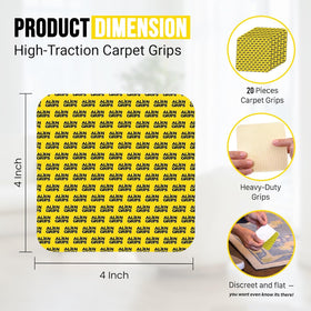 Alien Grip Rug Gripper demonstrates anti-slip performance on hardwood and tile.