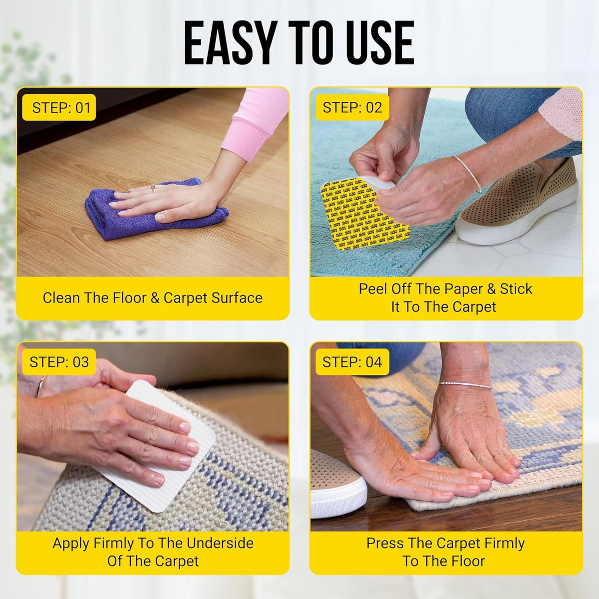 Alien Grip works on tile and vinyl for stable mats