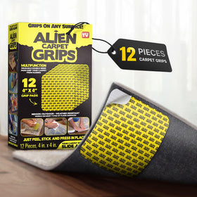 Alien Grip Rug Gripper in front view with 4x4 inch pad for stability